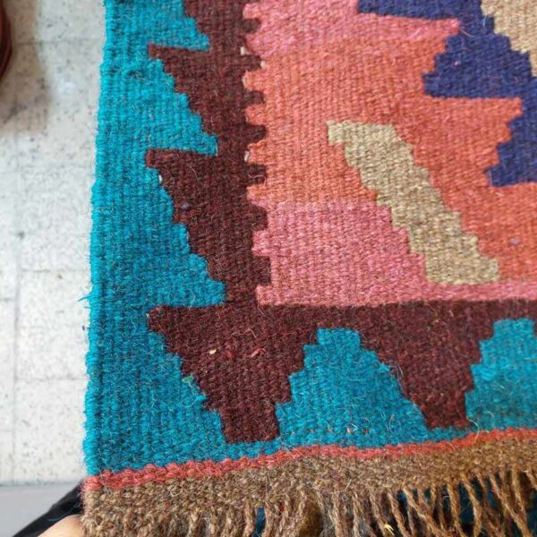 گلیم دستباف سنتی پشم کناره 2 متری