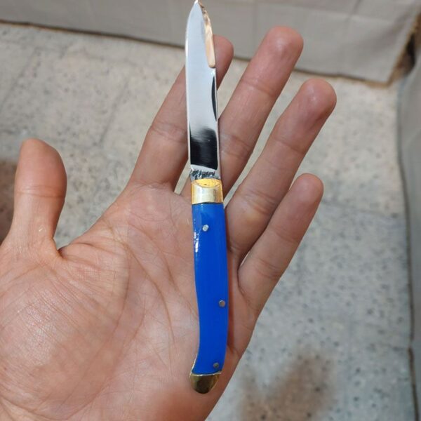 چاقو جیبی تاشو کوچک رنگ آبی